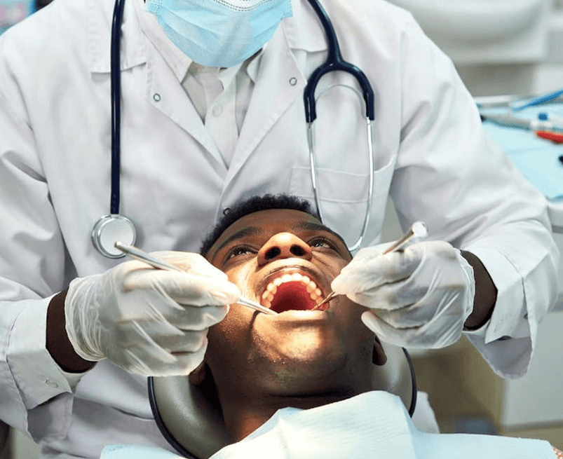 Teeth whitening procedure at Careplace Hospital, Abeokuta