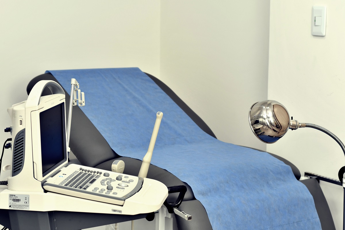 Ultrasound scanning machine used for gynecology care at Careplace Hospital, Abeokuta